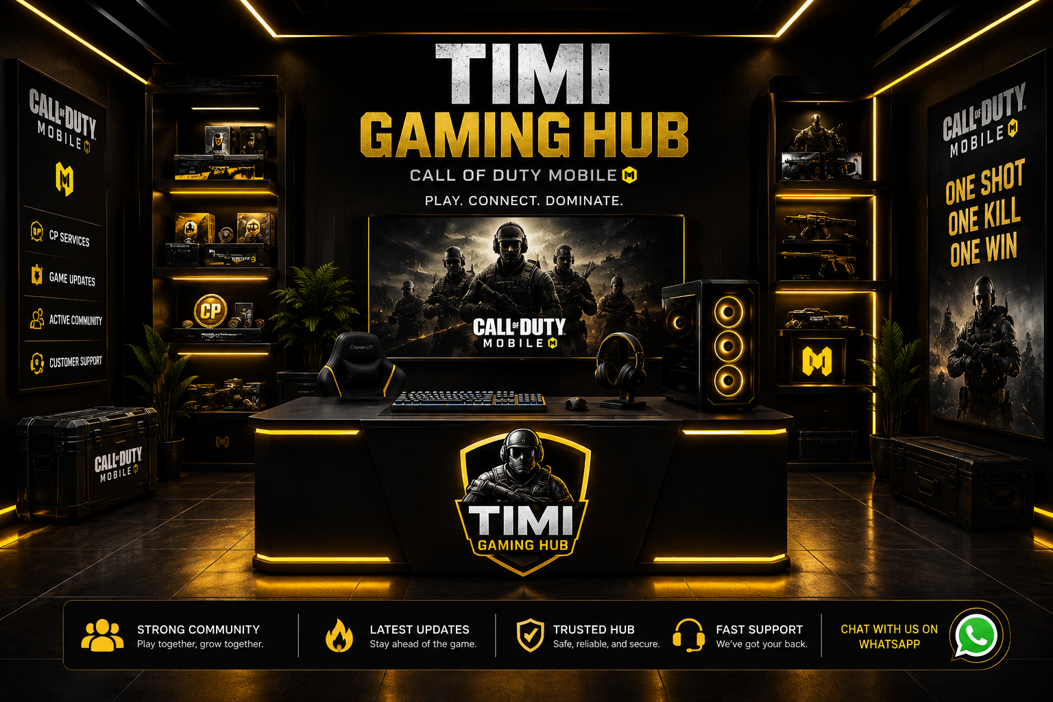 Timi Gaming Hub Interior Setup